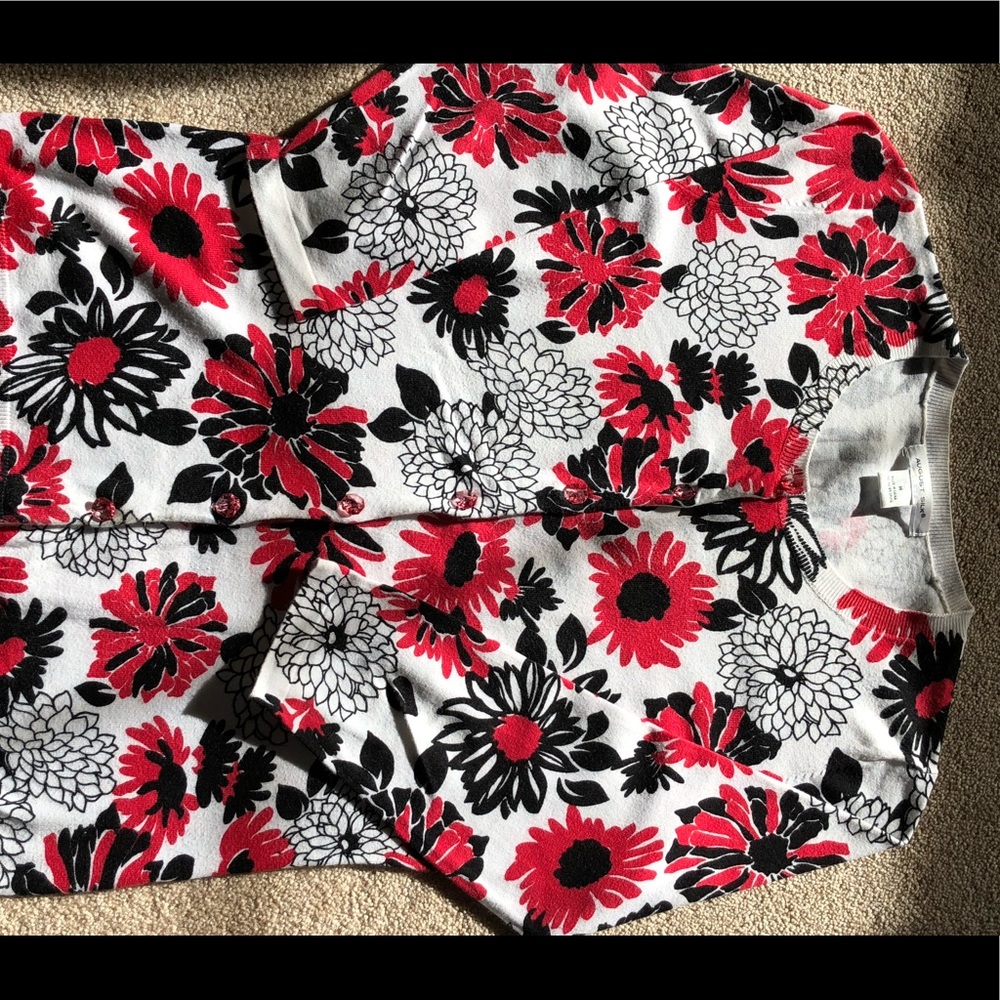 August Silks 3/4 sleeve cardigan